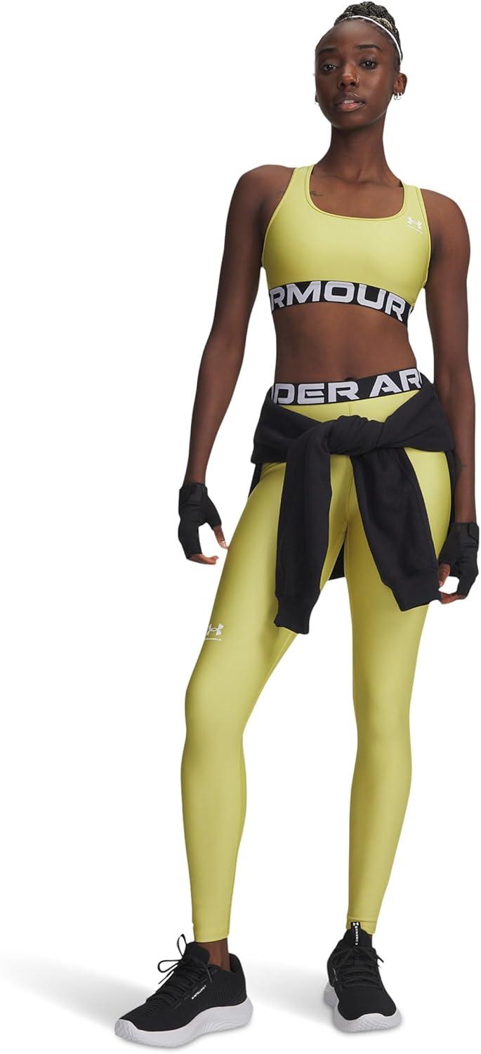 image:imageUnder Armour Womens HeatGear Authentics LeggingsYellow ShadeWhite