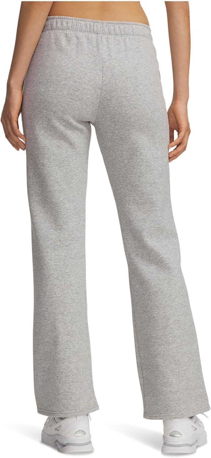 image:imageUnder Armour Womens Rival Fleece Piped PantsMod Gray Light HeatherWhite