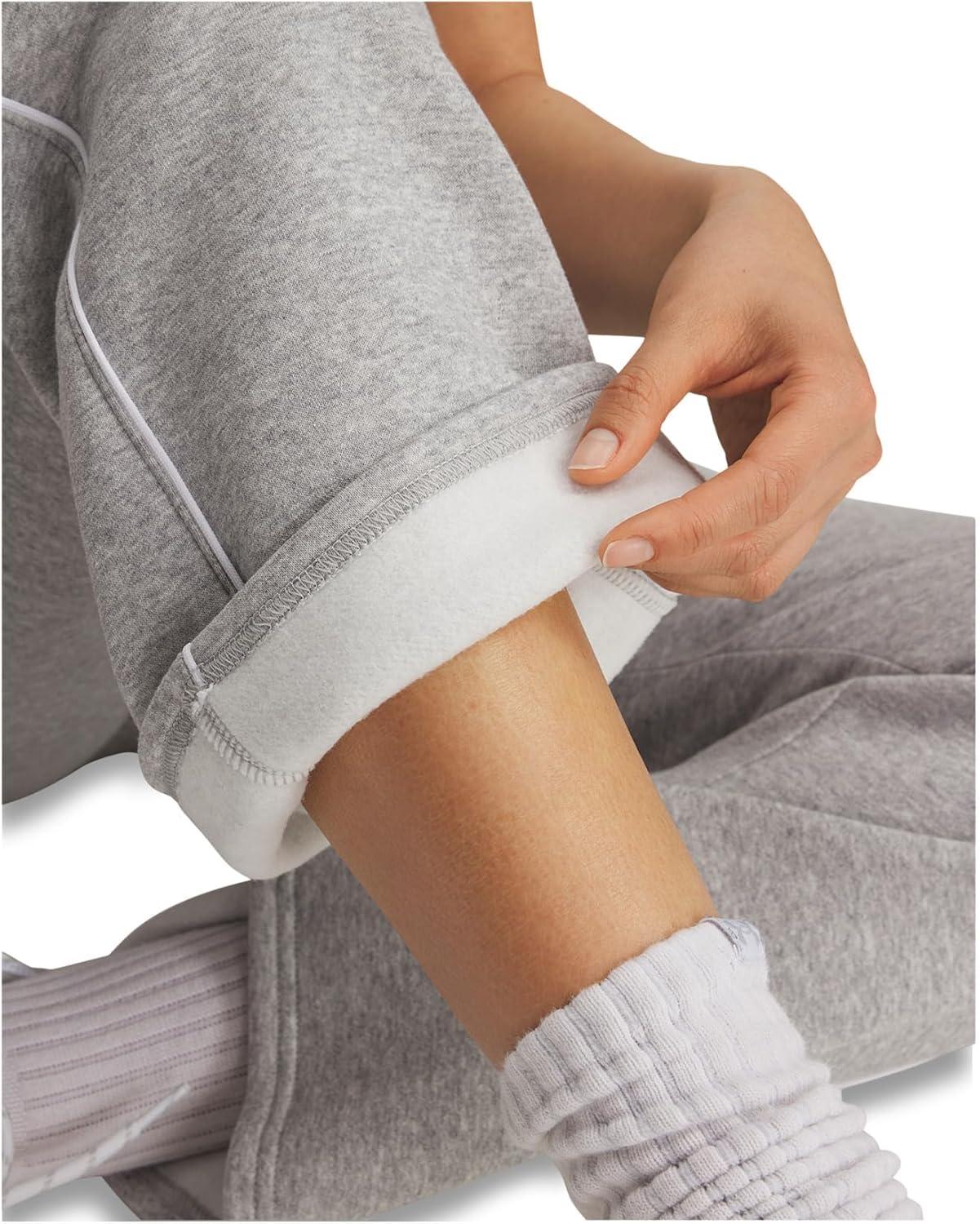 image:imageUnder Armour Womens Rival Fleece Piped PantsMod Gray Light HeatherWhite