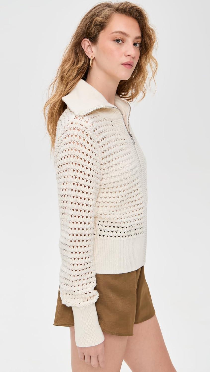 image:imageVarley Womens Eloise Full Zip Knit CardiganEgret