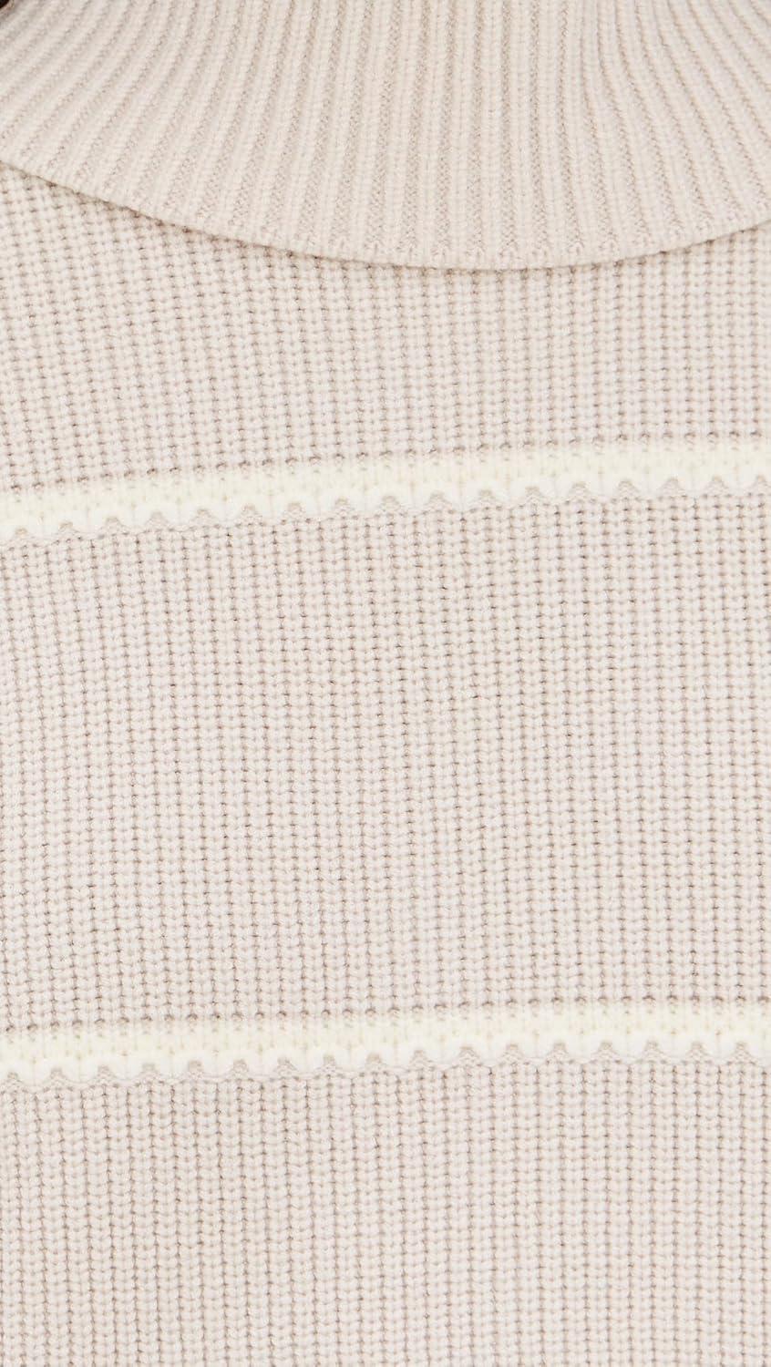 image:imageVarley Womens Hamish Stitch Knit SweaterSilver Birch