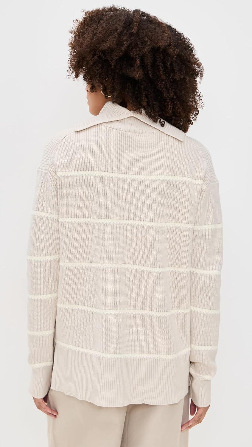 image:imageVarley Womens Hamish Stitch Knit SweaterSilver Birch
