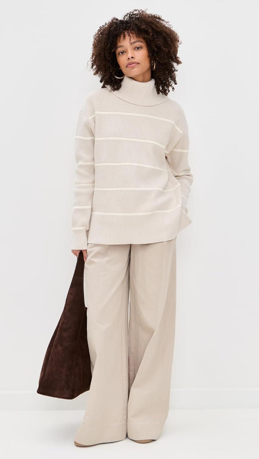 image:imageVarley Womens Hamish Stitch Knit SweaterSilver Birch