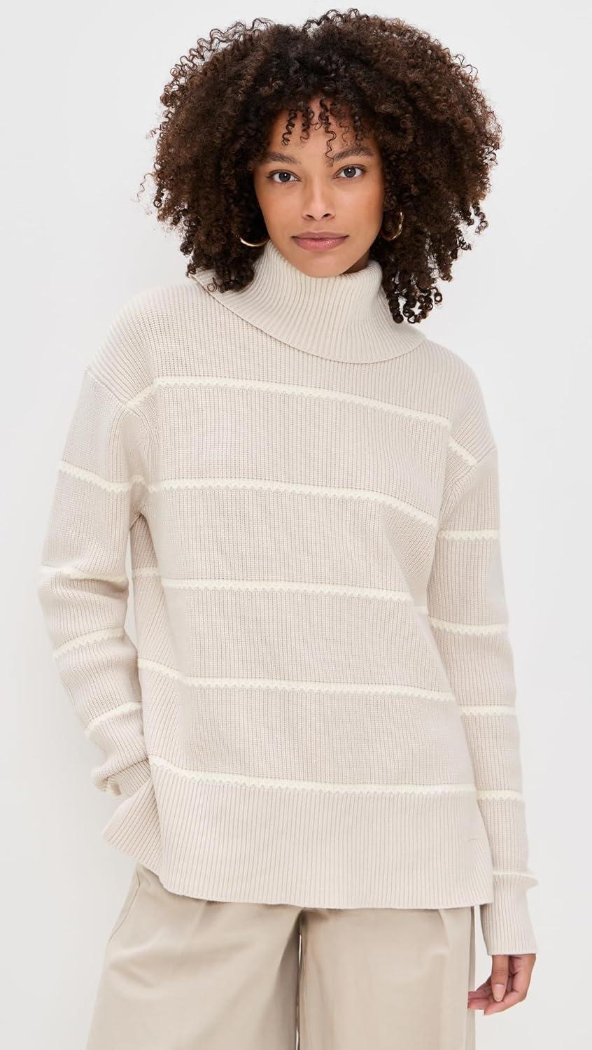 image:imageVarley Womens Hamish Stitch Knit SweaterSilver Birch
