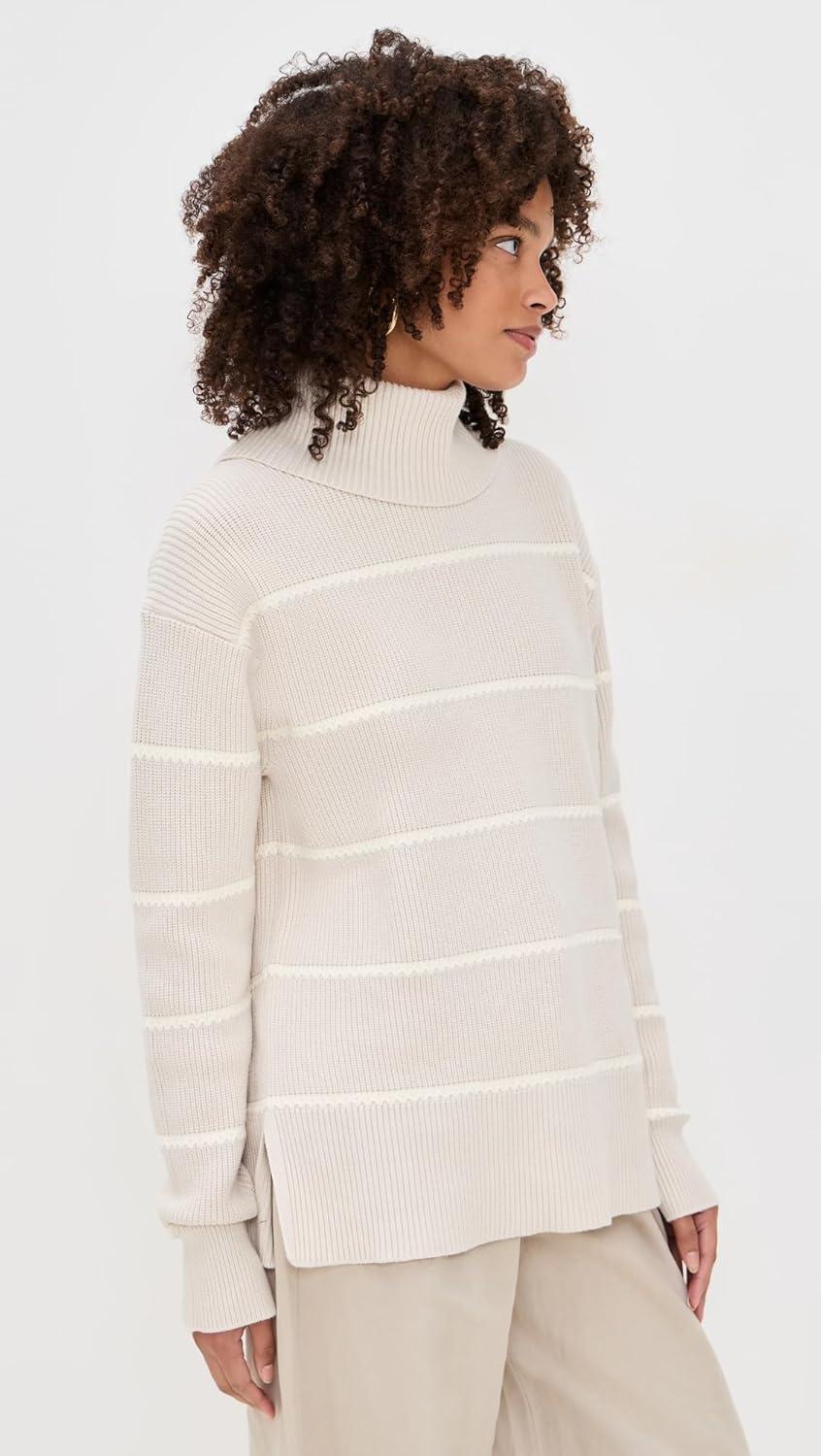 image:imageVarley Womens Hamish Stitch Knit SweaterSilver Birch
