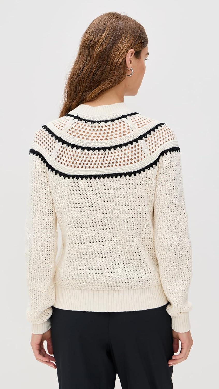 image:imageVarley Womens Padbury Pointelle Knit SweaterEgret