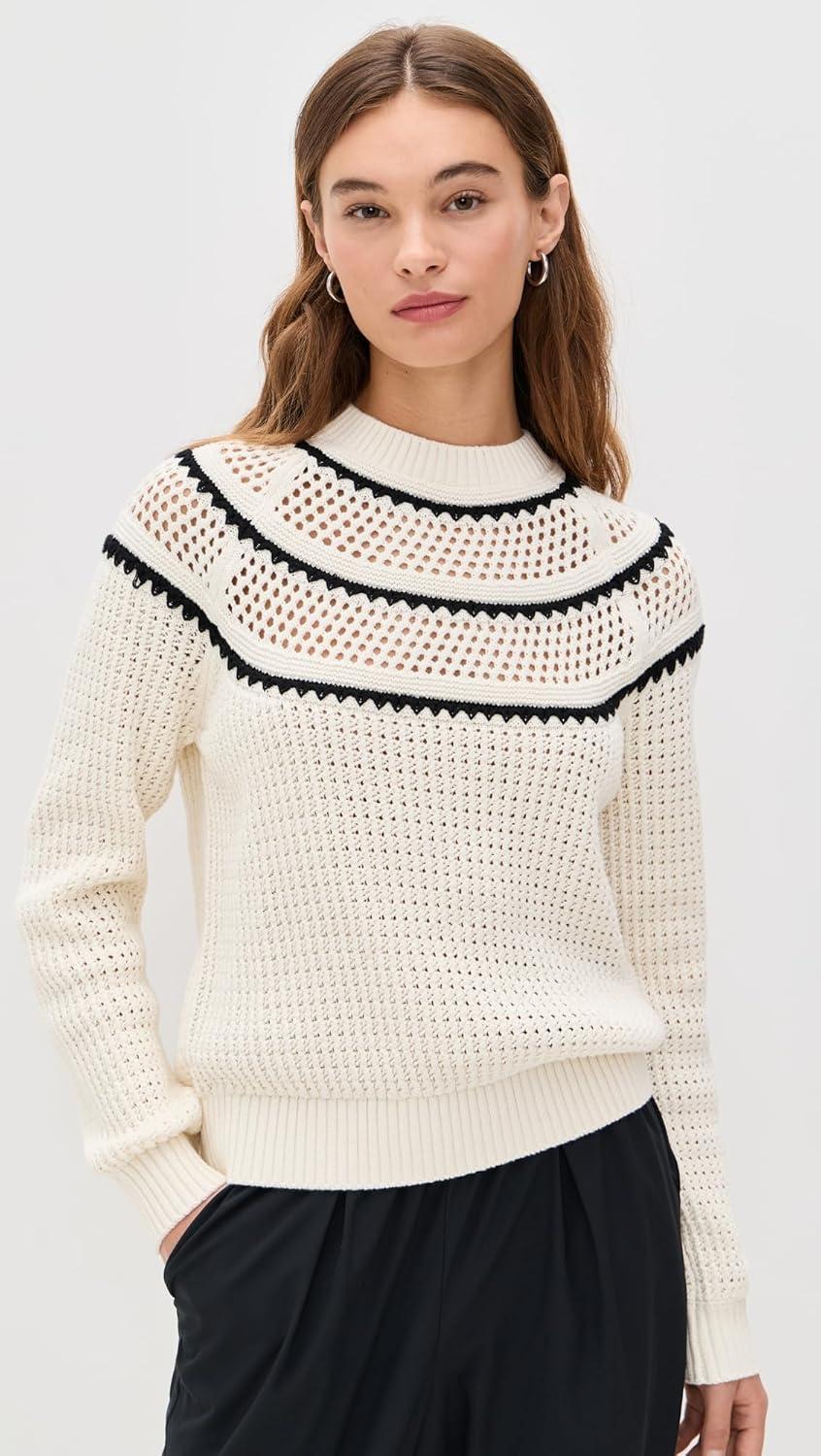 image:imageVarley Womens Padbury Pointelle Knit SweaterEgret
