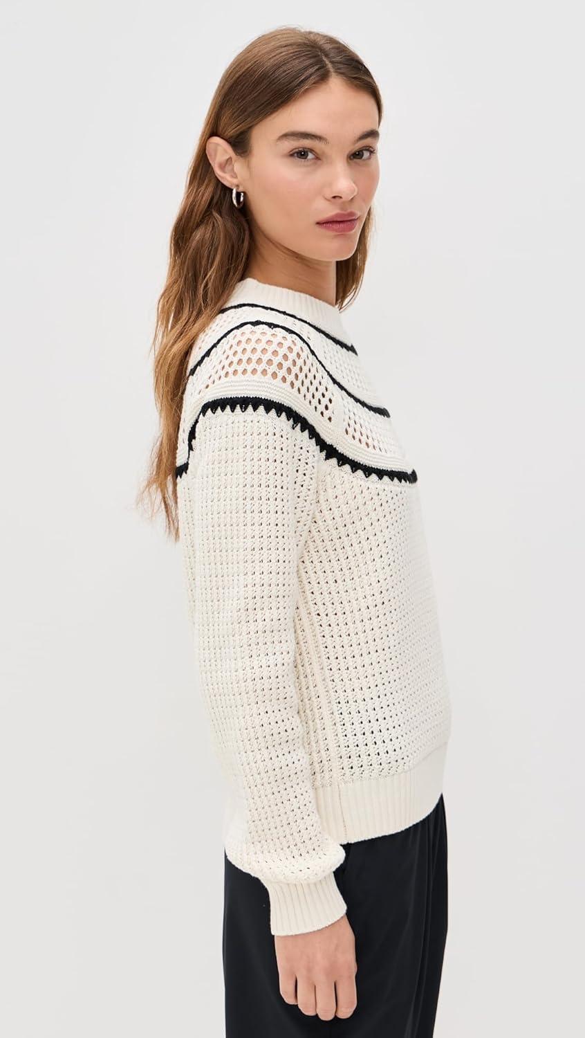 image:imageVarley Womens Padbury Pointelle Knit SweaterEgret