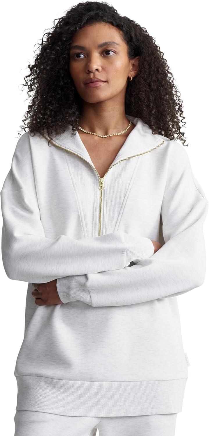 image:imageVarley womens Masie Longline SweatIvory Marl
