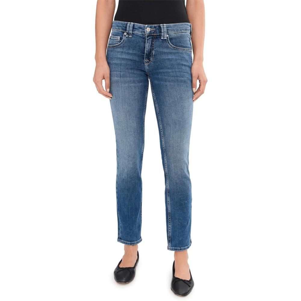 image:imageFree People Womens Oracle Low Rise Slim Straight JeansSkys the Limit