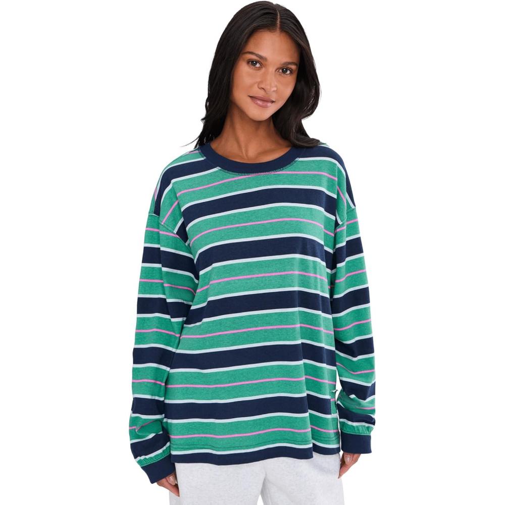 image:imageFree People Womens Printed Hustle LayerNavyGreen Glow