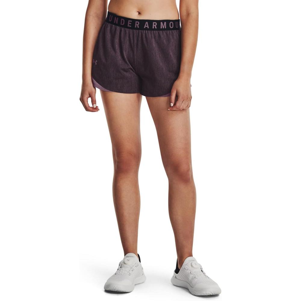 image:imageUnder Armour Womens Play Up Twist Shorts 30005 Black  Misty Purple  Misty Purple