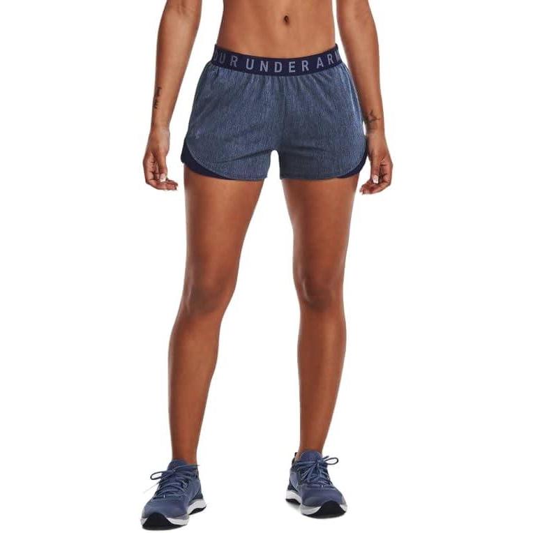 image:imageUnder Armour Womens Play Up Twist Shorts 30411 Midnight Navy  Aurora Purple  Aurora Purple