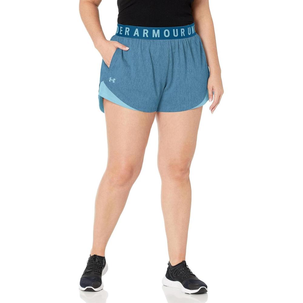 image:imageUnder Armour Womens Play Up Twist Shorts 30426 Varsity Blue   Blizzard