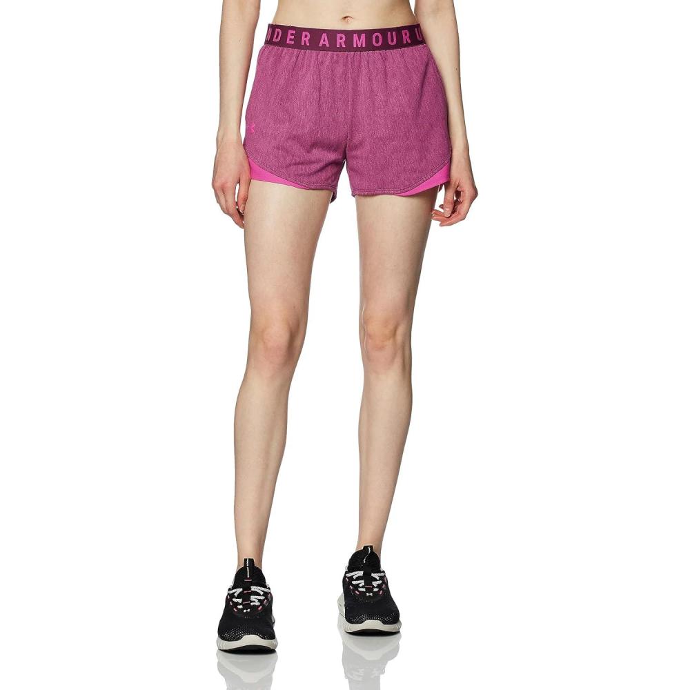 image:imageUnder Armour Womens Play Up Twist Shorts 30635 Charged Cherry  Rebel Pink  Rebel Pink