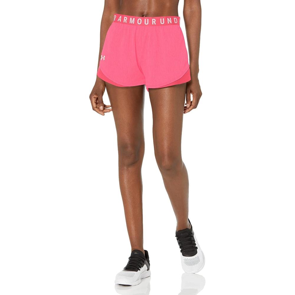 image:imageUnder Armour Womens Play Up Twist Shorts 30640 Pink Punk  White  White