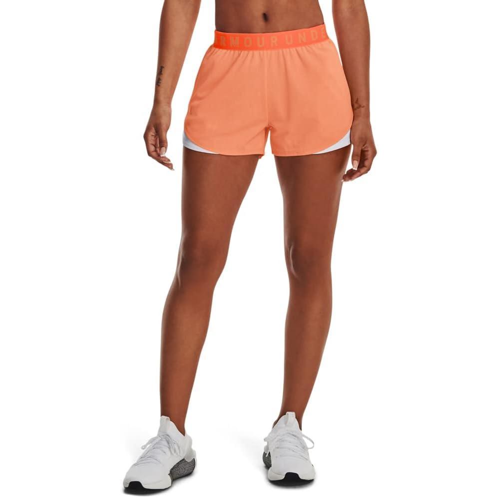 image:imageUnder Armour Womens Play Up Twist Shorts 30866 Orange Blast  Mellow Orange  Mellow Orange