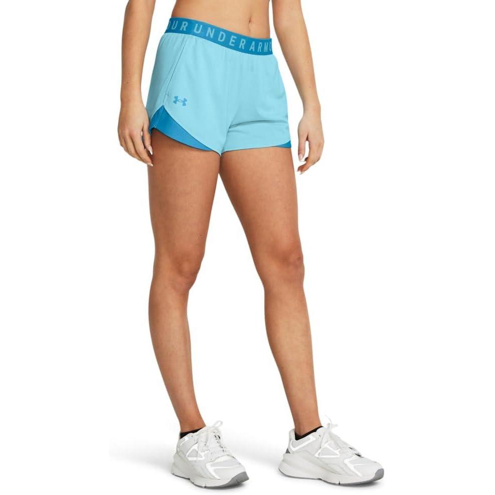 image:imageUnder Armour Womens Play Up Twist Shorts 30914 Sky Blue  Capri  Capri