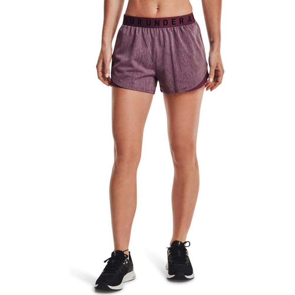 image:imageUnder Armour Womens Play Up Twist Shorts 30Ash Plum 554Black