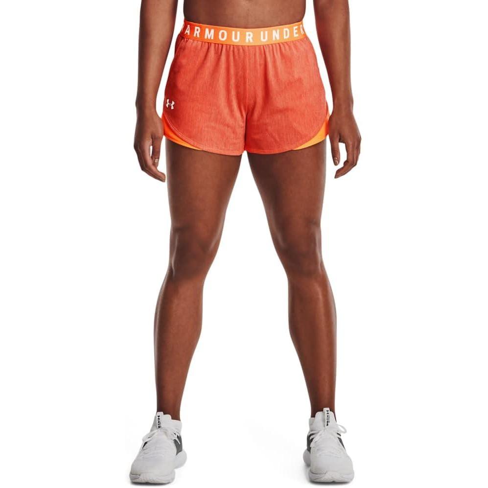 image:imageUnder Armour Womens Play Up Twist Shorts 30Electric Tangerine 824White