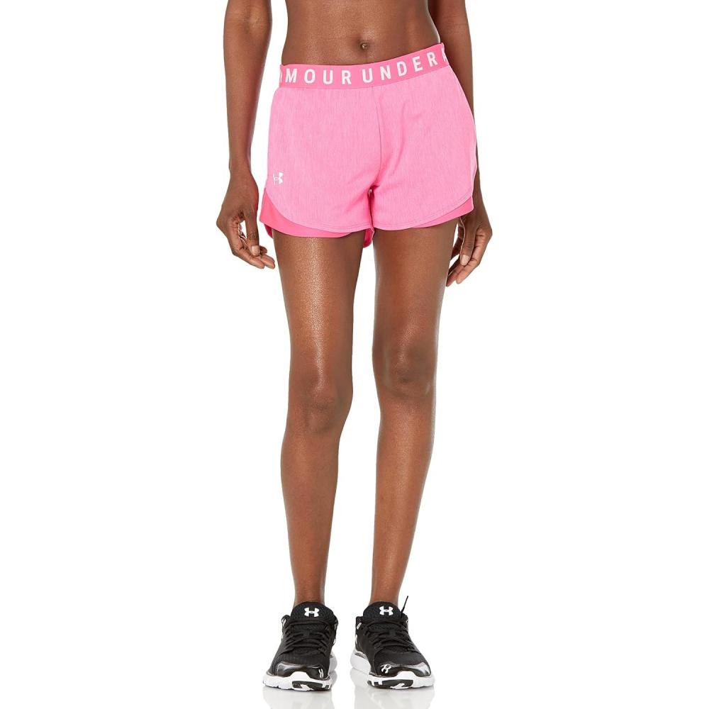 image:imageUnder Armour Womens Play Up Twist Shorts 30Electro Pink 695White