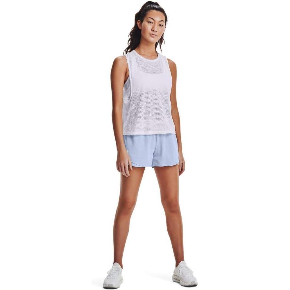 image:imageUnder Armour Womens Play Up Twist Shorts 30Isotope Blue 438White