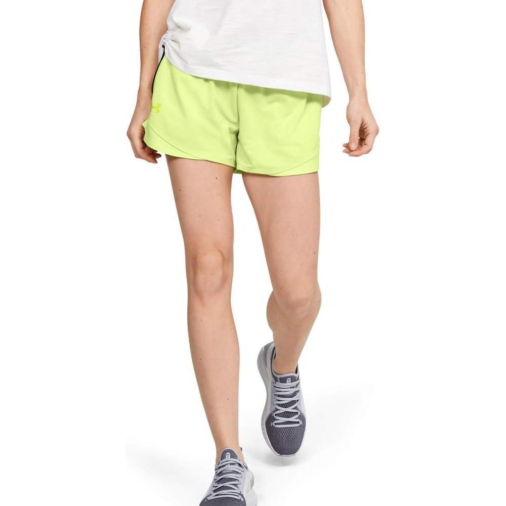 image:imageUnder Armour Womens Play Up Twist Shorts 30Neo Yellow 731Xray