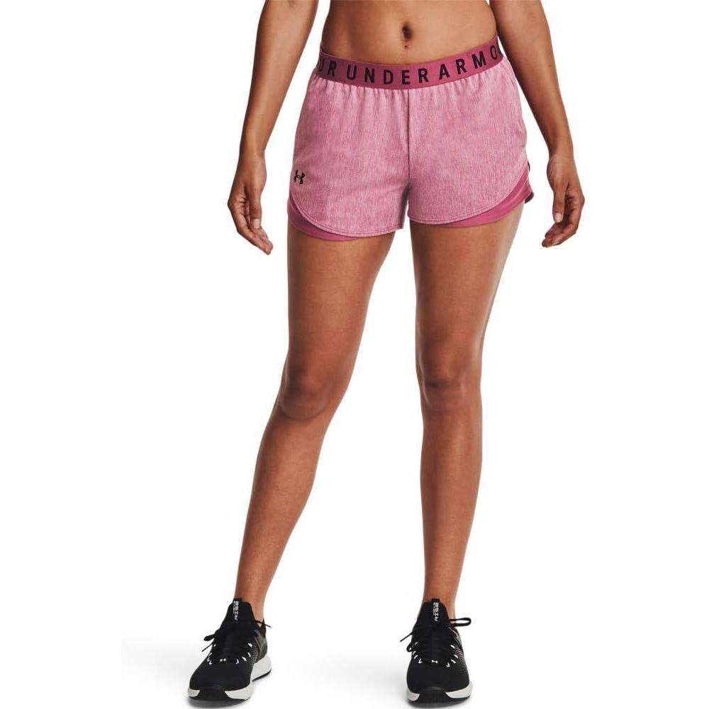 image:imageUnder Armour Womens Play Up Twist Shorts 30Pink Quartz 678Polaris Purple