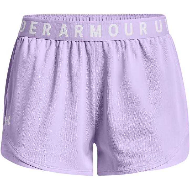 image:imageUnder Armour Womens Play Up Twist Shorts 30Purple Tint 532White