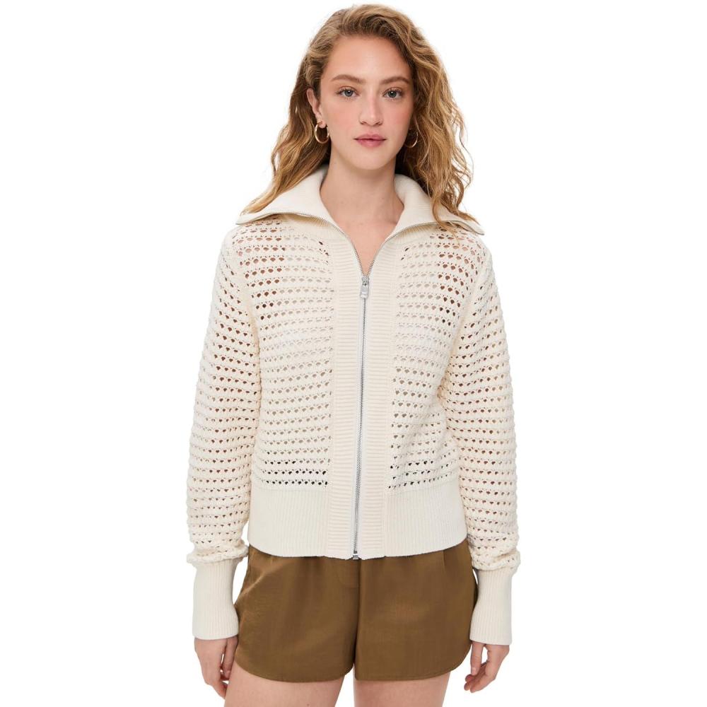 image:imageVarley Womens Eloise Full Zip Knit CardiganEgret