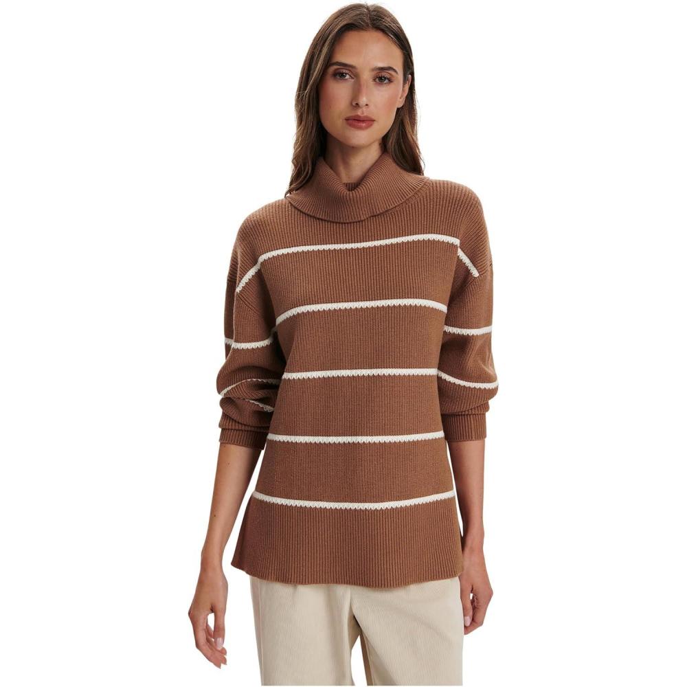 image:imageVarley Womens Hamish Stitch Knit SweaterGolden Bronze