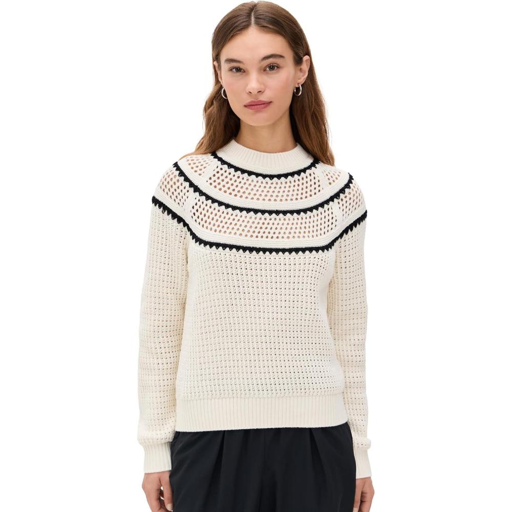 image:imageVarley Womens Padbury Pointelle Knit SweaterEgret