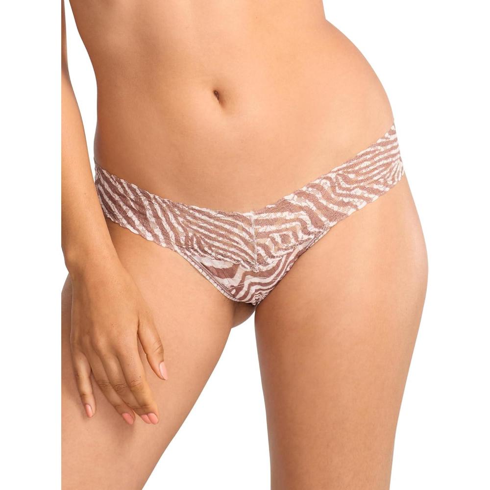 image:imagehanky panky womens Signature Lace Printed Low Rise ThongHide and Seek