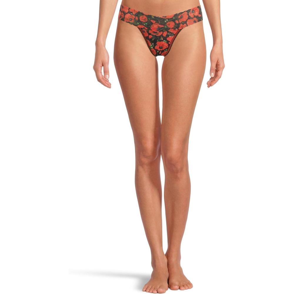 image:imagehanky panky womens Signature Lace Printed Low Rise ThongPoppy Holiday