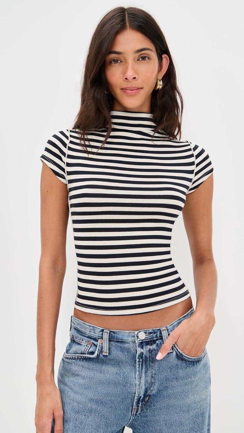 image:imageFree People Womens Lola Stripe TeeBw Stripe