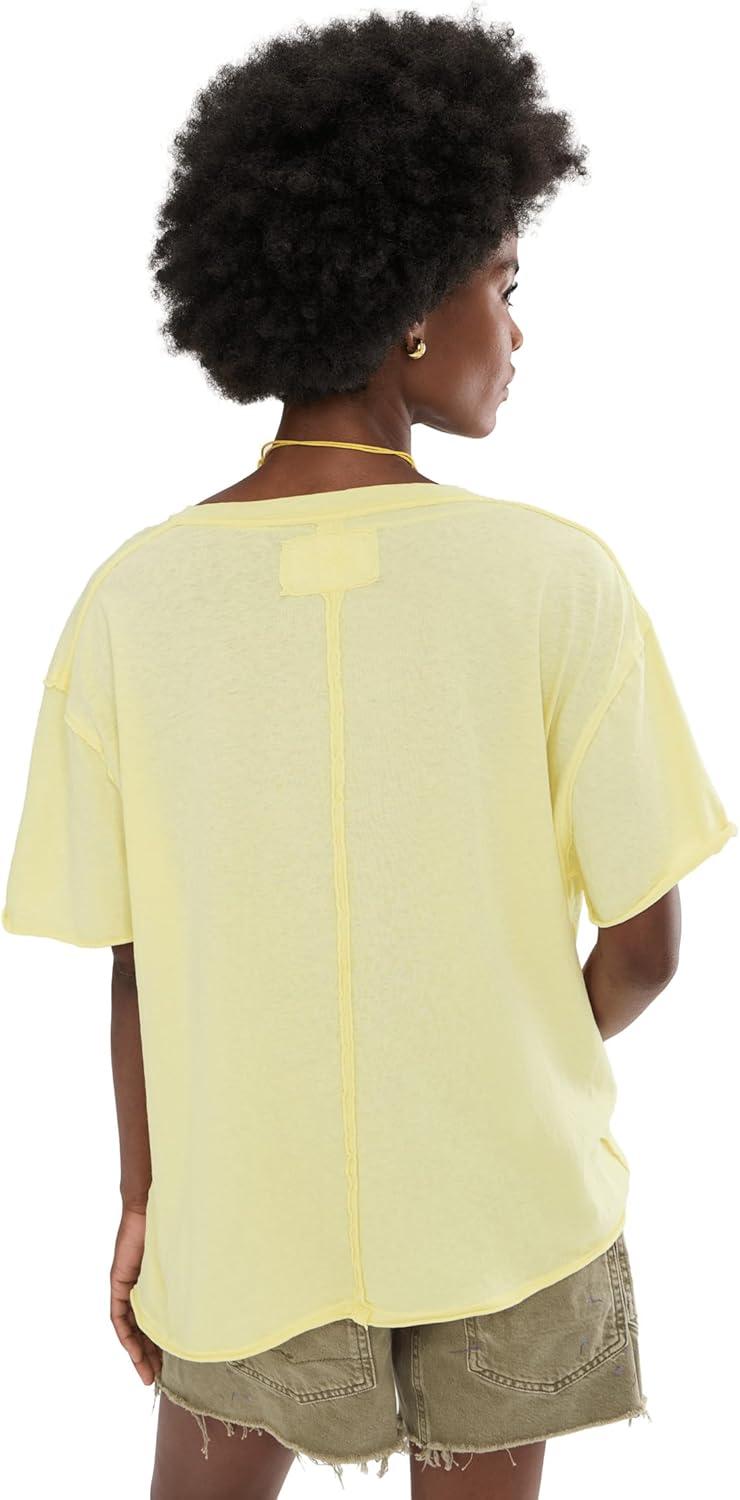 image:imageFree People Womens Nina Tee V Lemon Water Small