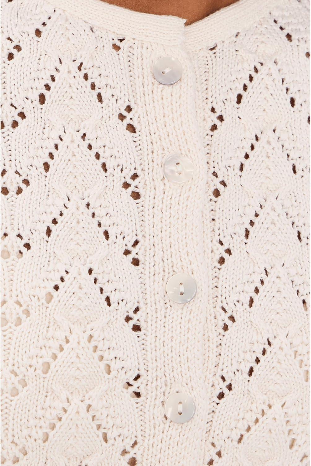 image:imageFree People Womens Pretty in Pointelle CardiIvory