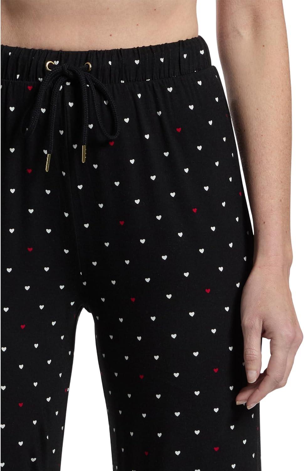image:imageHoneydew Intimates womens Too Sweet Lounge SetBlack Polka Dot Hearts