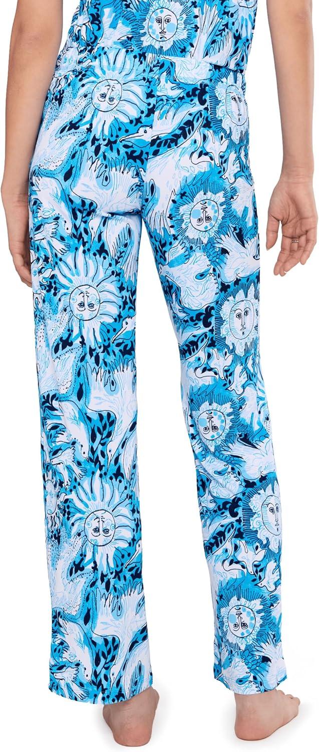 image:imageLilly Pulitzer womens Pj Knit PantsBellevue Blue Lilly Gulls