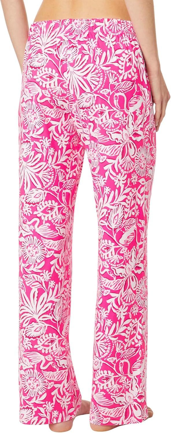 image:imageLilly Pulitzer womens Pj Knit PantsPassion Fruit Pink Absolutely Flamazing