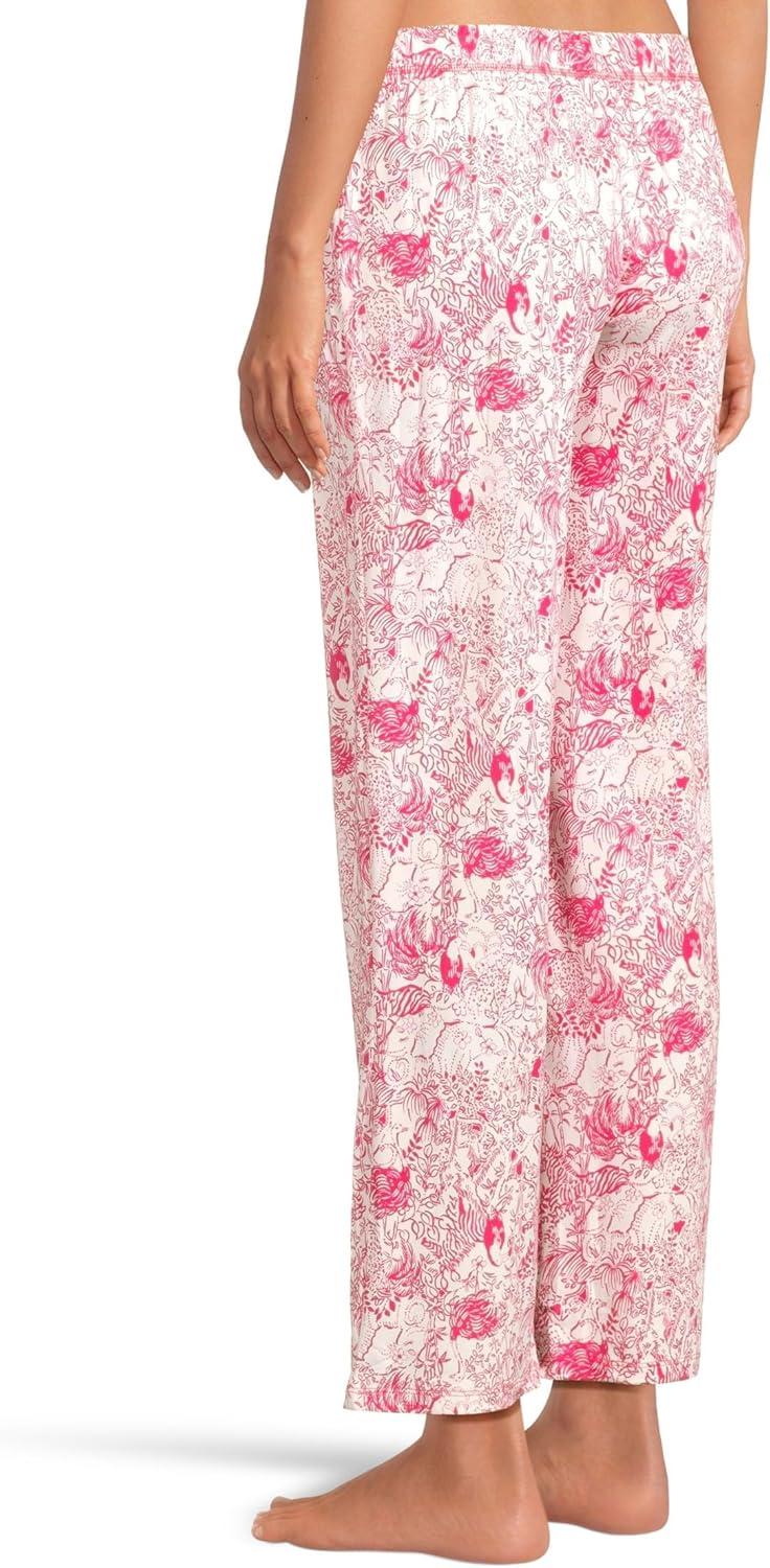 image:imageLilly Pulitzer womens Pj Knit PantsRaspberry Rouge Animal Magnetism