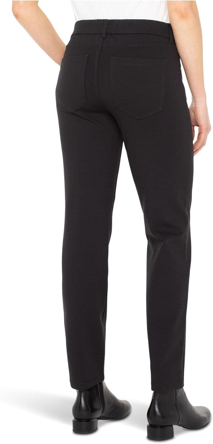 image:imageLiverpool Womens Gia Pullon Glider MidRise Slim Pant 29 InseamBlack