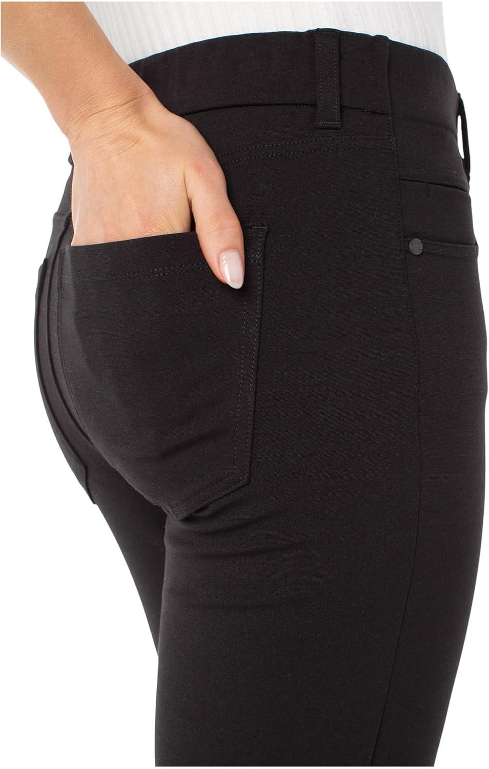 image:imageLiverpool Womens Gia Pullon Glider MidRise Slim Pant 29 InseamBlack