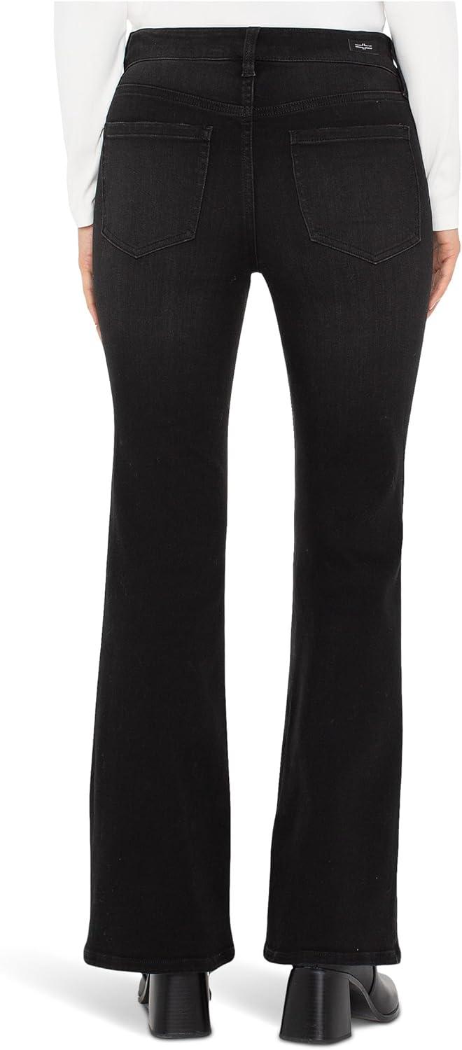image:imageLiverpool Womens Hannah MidRise Flare Jean in Heron LakeHeron Lake
