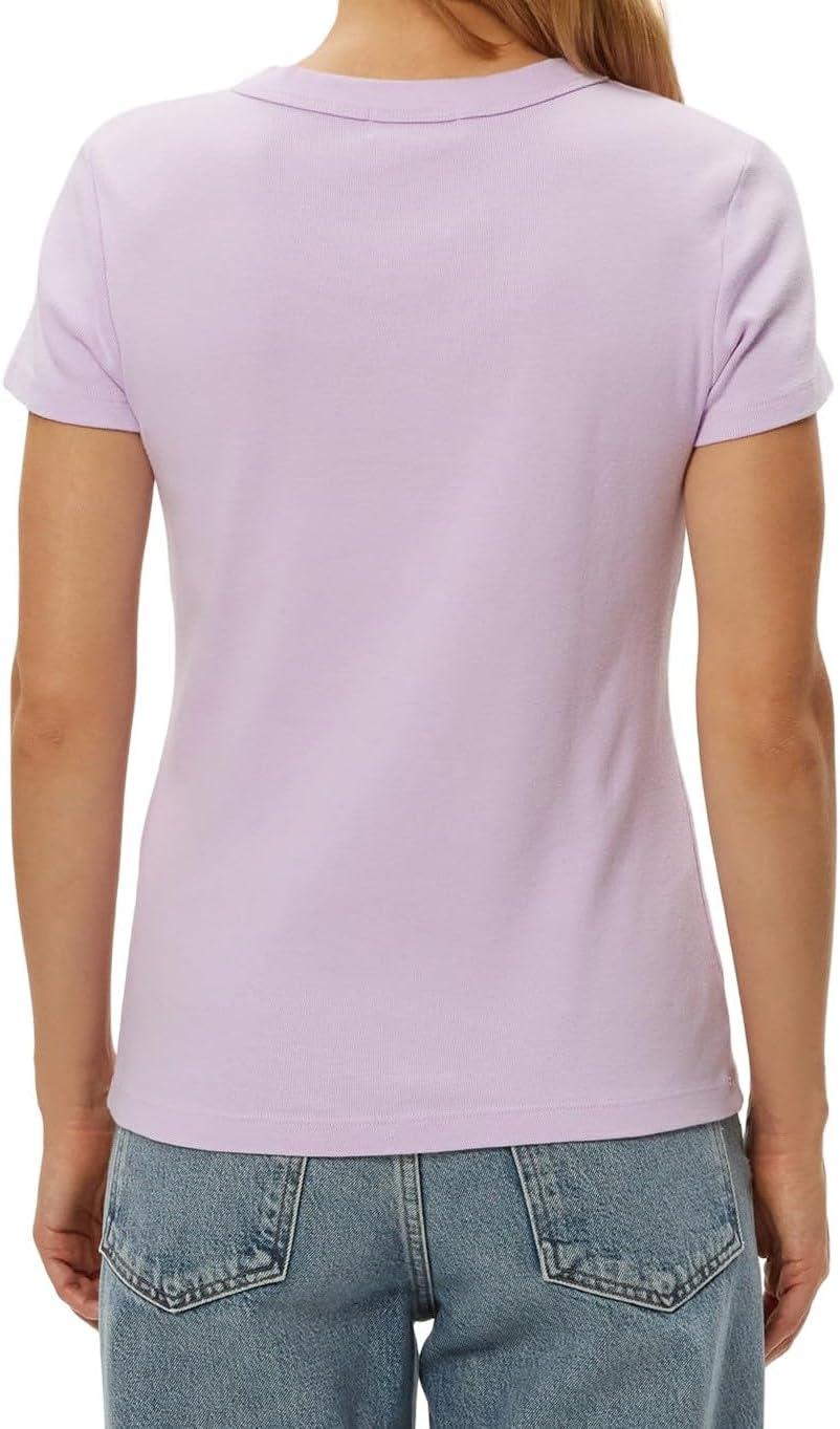 image:imageMichael Stars Womens Fitted Lexy Tee Short Cap Sleeve High Crew NeckWhimsy