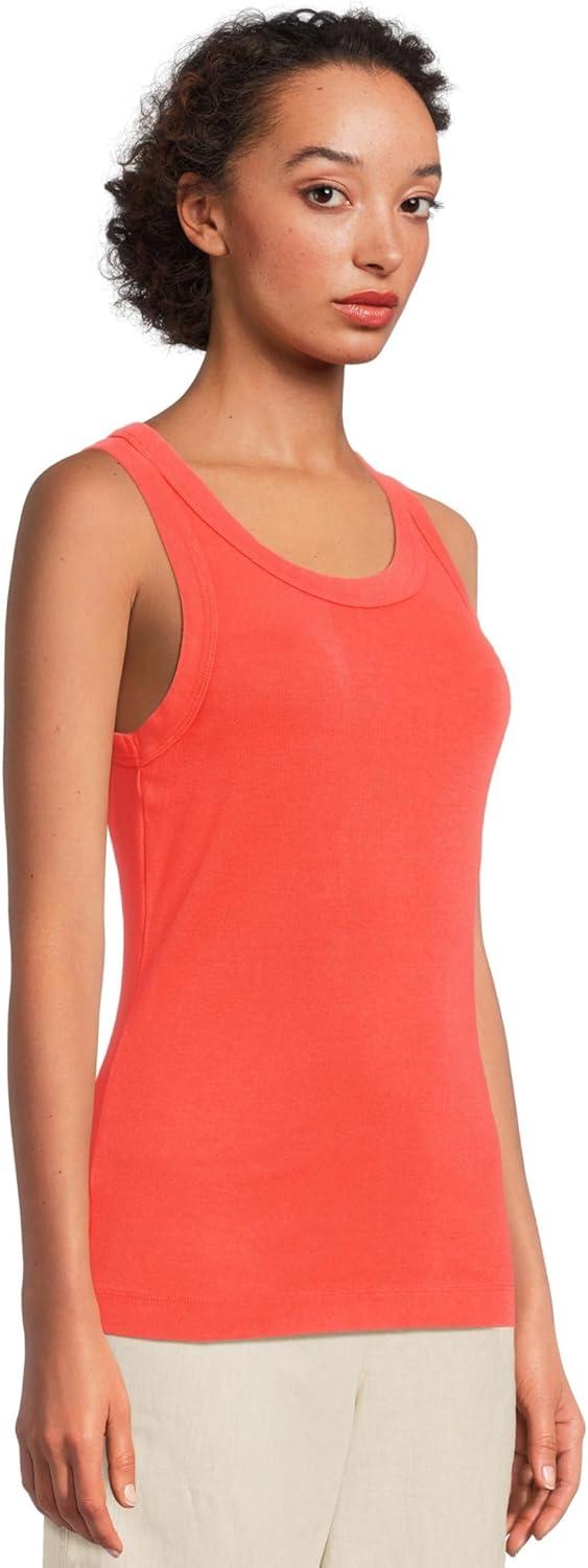 image:imageMichael Stars Womens Paloma Wide Binding Cotton Tank Top Everyday BasicPersimmon