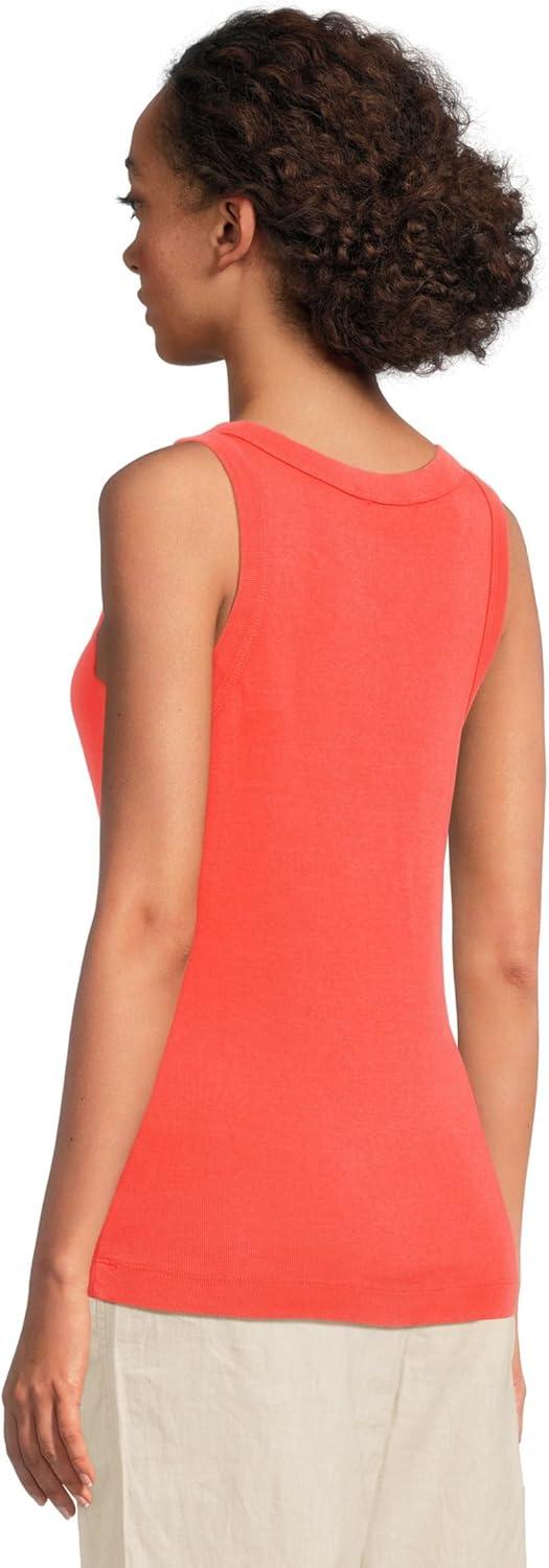 image:imageMichael Stars Womens Paloma Wide Binding Cotton Tank Top Everyday BasicPersimmon