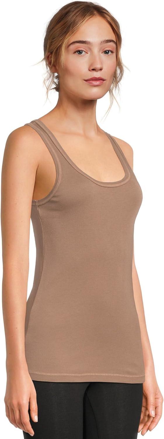 image:imageSplendid Womens 1x1 Classic Tank TopPine Bark