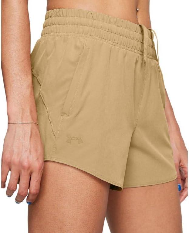 image:imageUnder Armour Womens Flex Woven 3 Inch ShortsCamelCamel