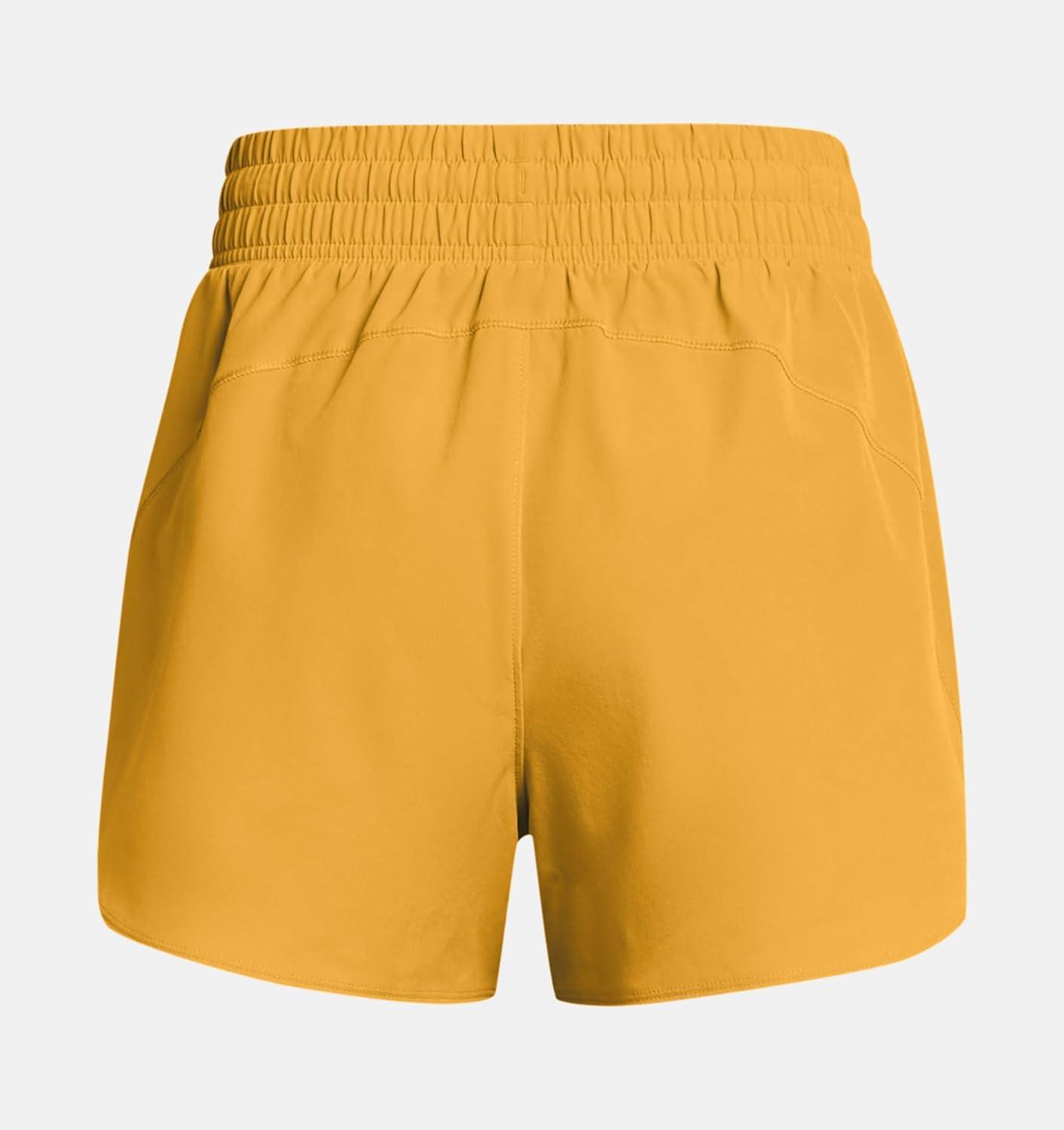 image:imageUnder Armour Womens Flex Woven 3 Inch ShortsGolden YellowGolden Yellow